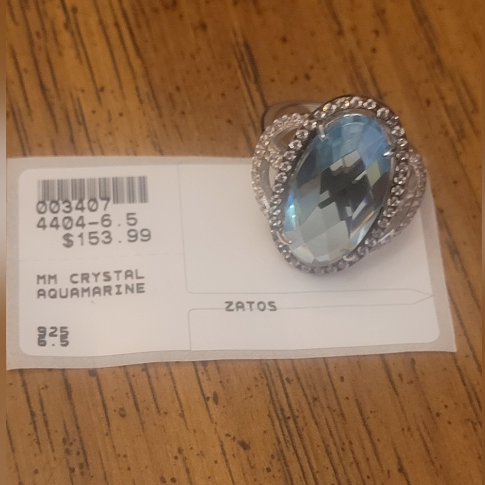 Zatos Aquamarine Crystal Ring
